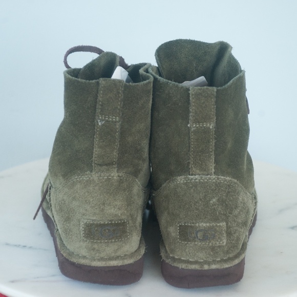 UGG Elvi Olive Green Classic Suede Harness Boots - Picture 7 of 12